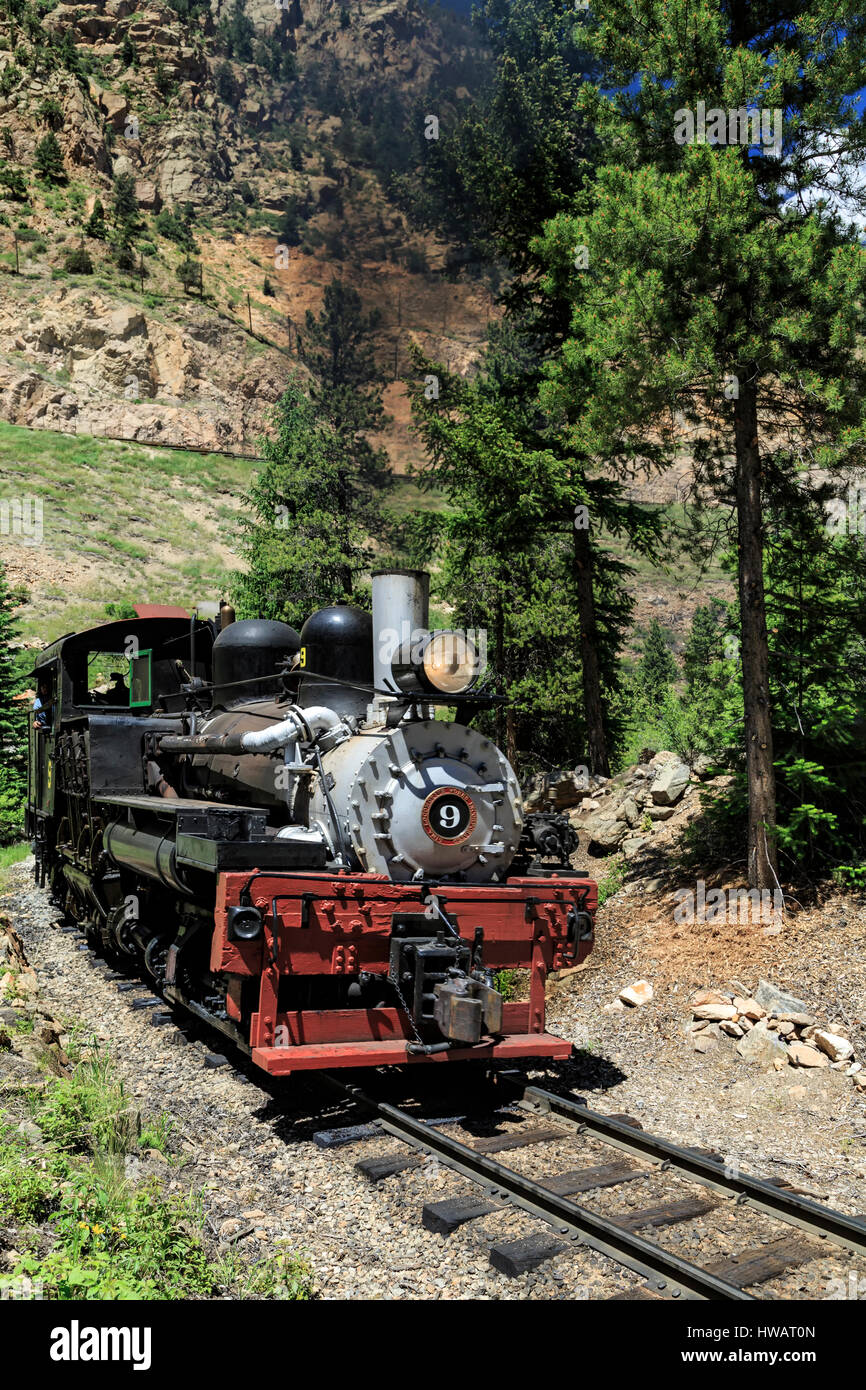 Historische Georgetown Loop Railroad, Georgetown, Colorado USA Stockfoto