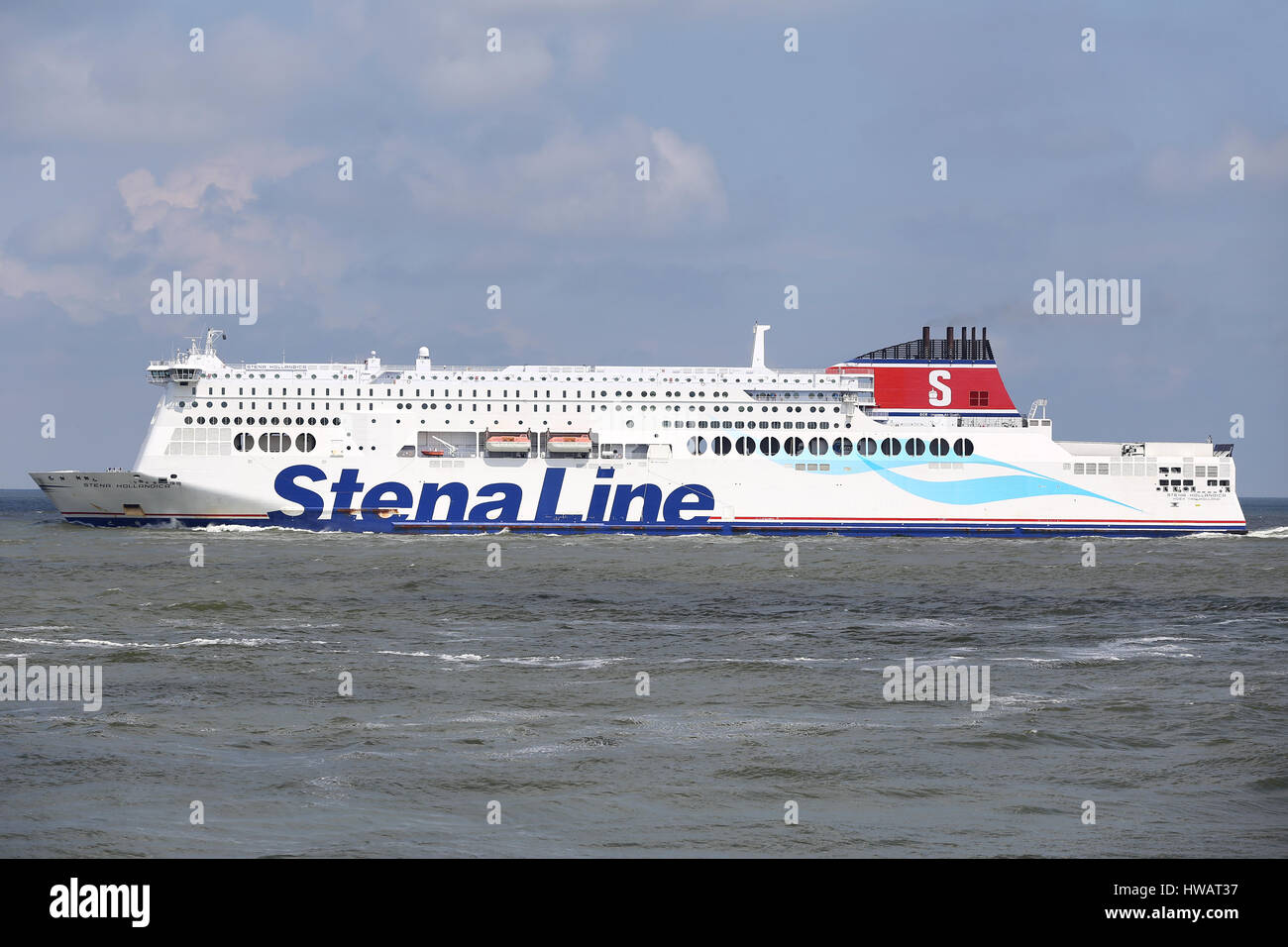 STENA HOLLANDICA Hoek van Holland verlassen Stockfoto