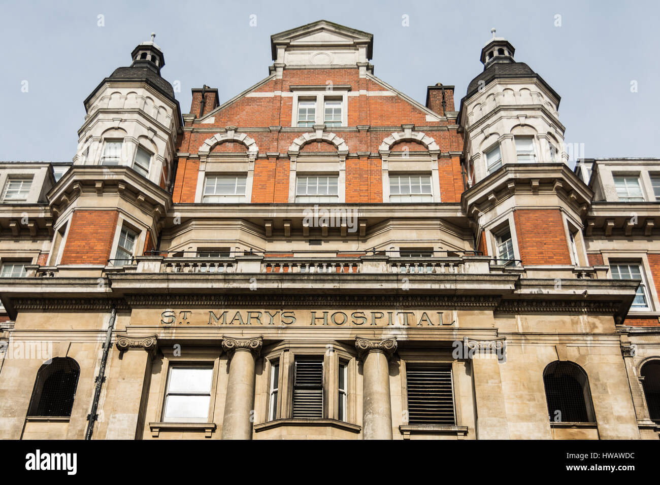 St Mary's Hospital, London, England, Großbritannien Stockfoto