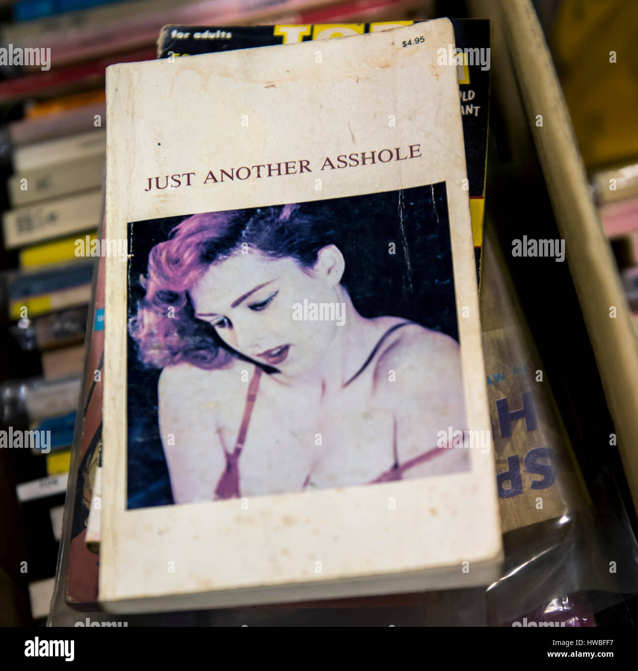 Glendale, Kalifornien, USA. 19. März 2017. Die 38. jährlichen Los Angeles Vintage Taschenbuch Sammler Show, die größte Messe ihrer Art in der Welt, verfügt über Masse-vermarktet Science Fiction, Mystery, Romantik, Hard-Boiled Detektiv und anderen Zellstoff-Taschenbücher, die beliebt waren die Mitte bis Ende des 20. Jahrhunderts. Bildnachweis: Brian Cahn/ZUMA Draht/Alamy Live-Nachrichten Stockfoto