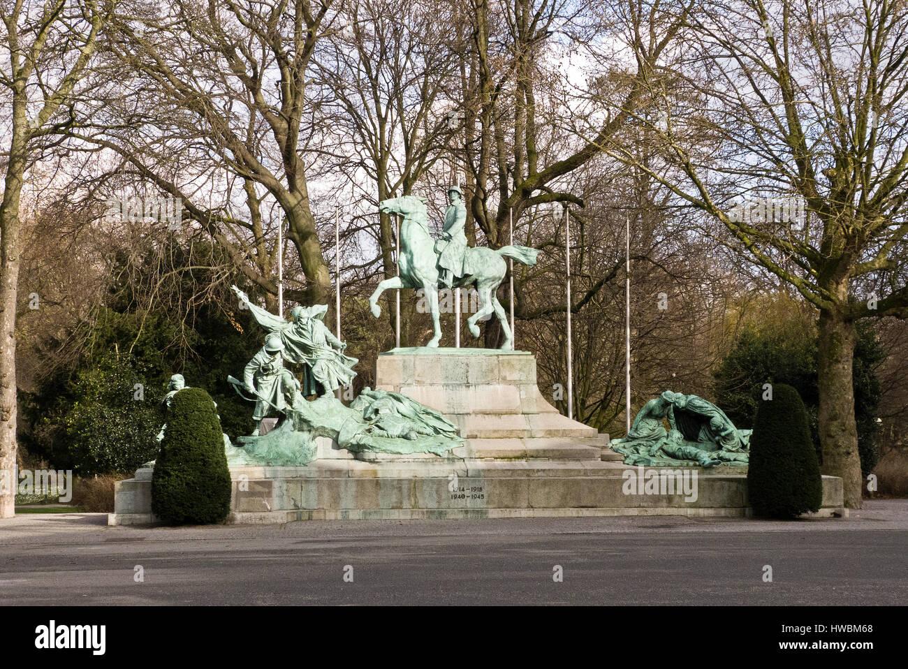 Belgien, Antwerpen, Weltkrieg-Denkmal im Stadtpark Stockfoto