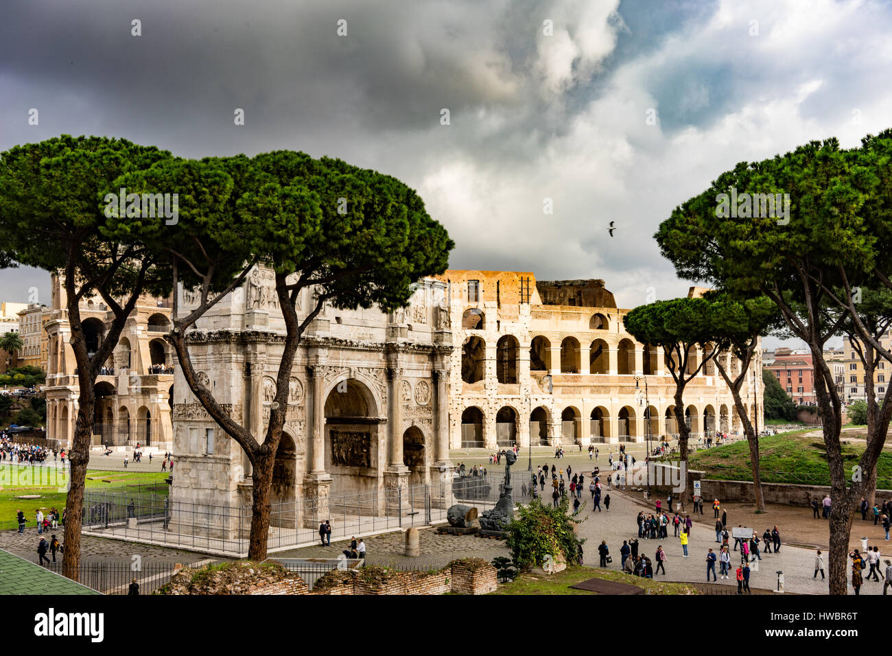 Italienische Ruinen aus der Antike Stockfoto