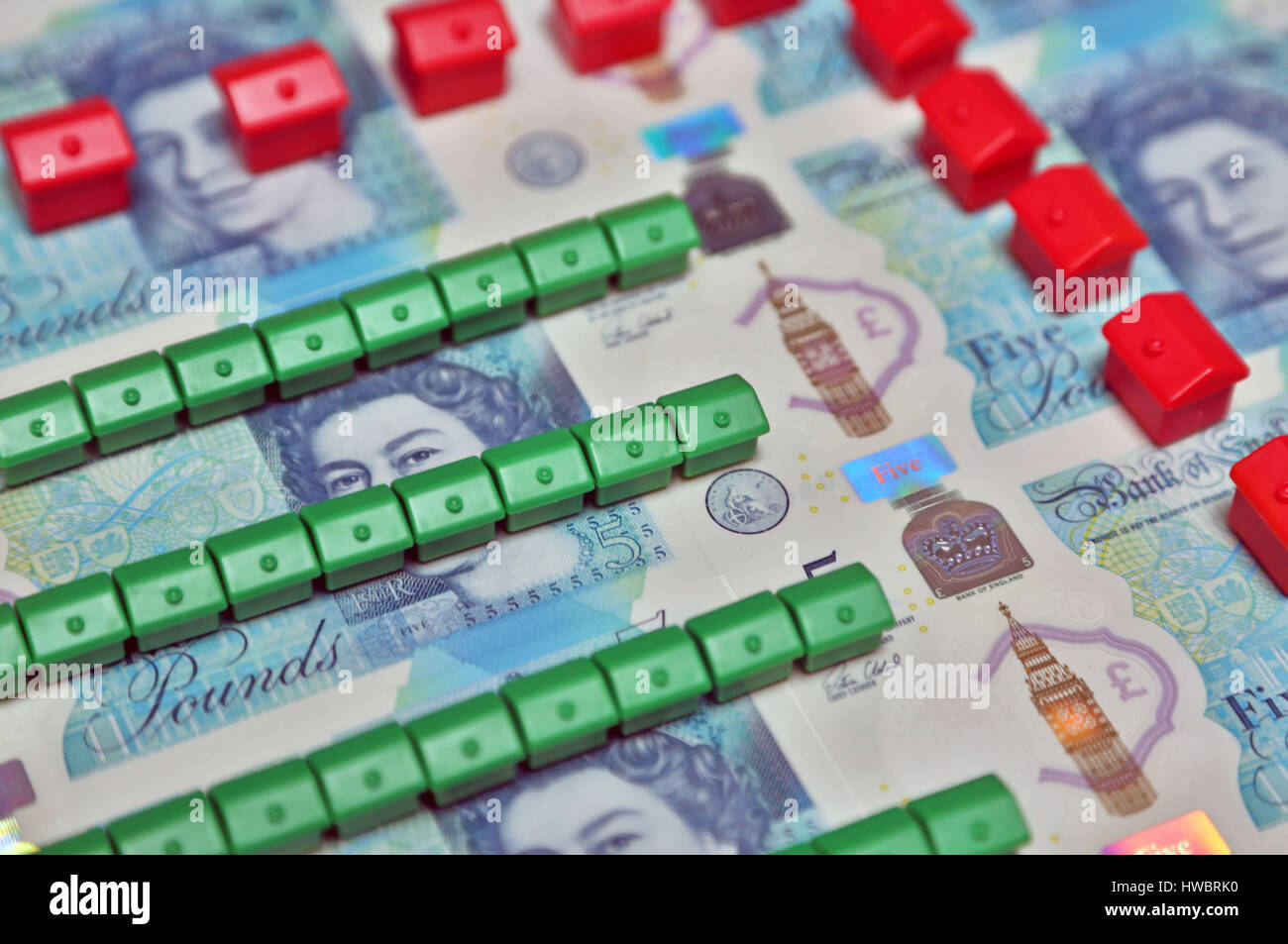Darstellung des Immobilienmarktes, London Stockfoto