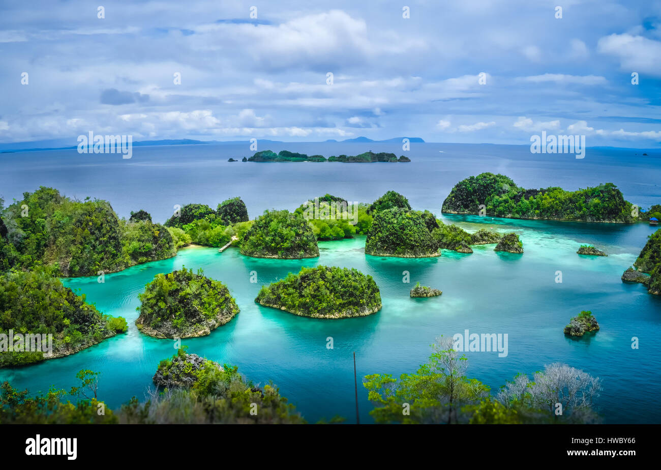 Pianemo Inseln, Raja Ampat, West Papua, Indonesien Stockfoto