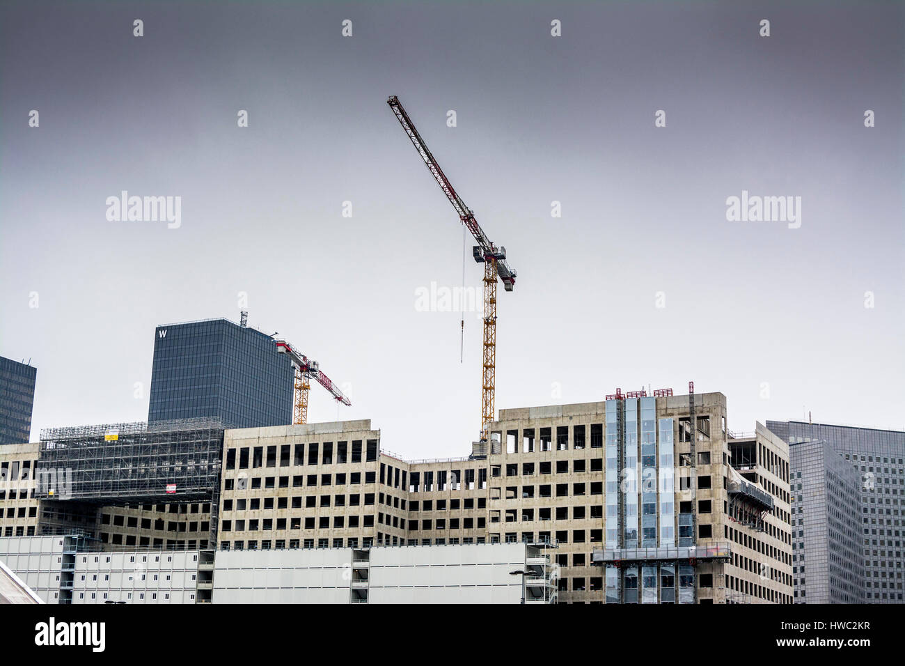 La Défense. Bau von Gebäuden. Paris. Frankreich Stockfoto