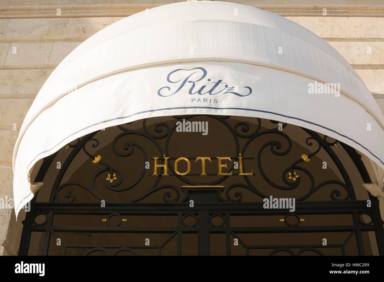 Ritz Hotel Vendome Platz, Paris, Frankreich Stockfoto