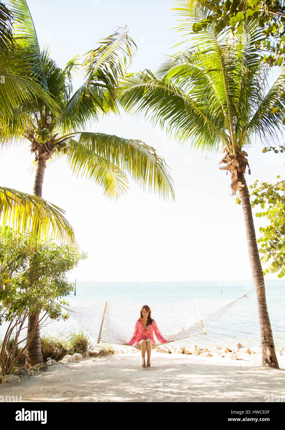 Frau im Urlaub Stockfoto Frau im Urlaub Stockfoto
