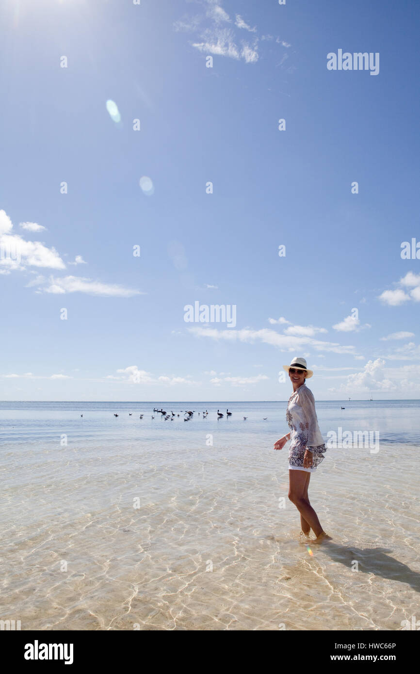 Frau im Urlaub Stockfoto Frau im Urlaub Stockfoto