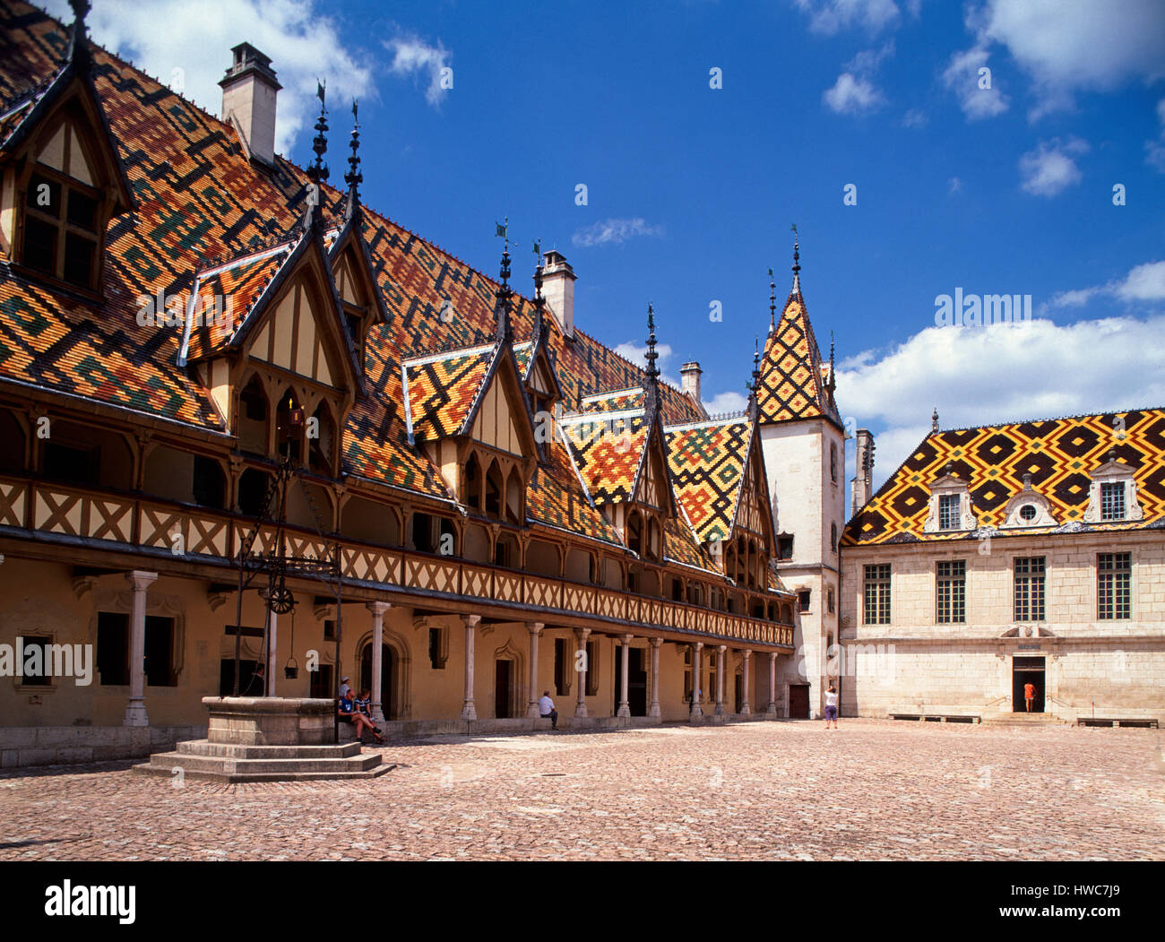 Hospices de Beaune, Beaune, Burgund, Frankreich. Stockfoto