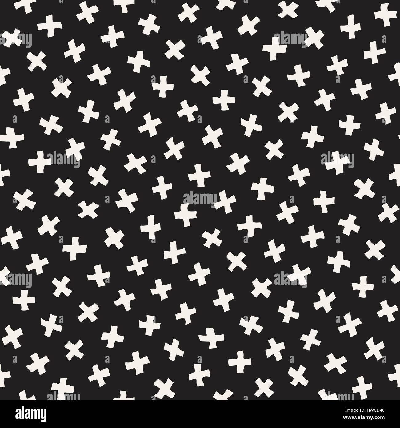 Vector Seamless Pattern. Zusammenfassung Hintergrund mit verstreuten geometrischen Formen. Stock Vektor
