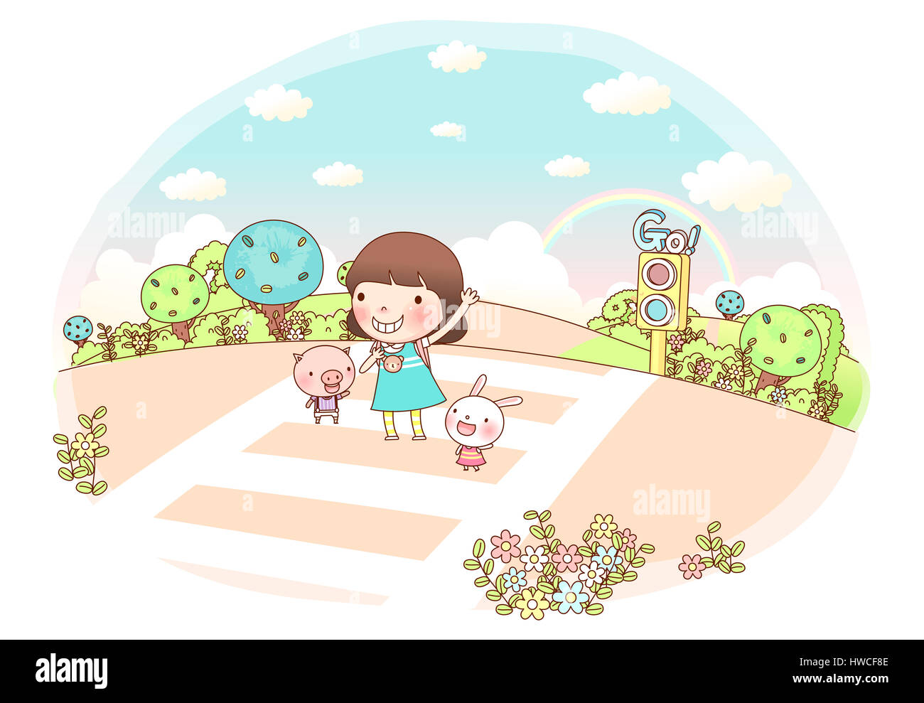 Tier Darstellung, Kunst, Cloud, Farbbild, Konzepte, Kreativität, Zebrastreifen, digital erzeugten Bild, Zeichen, menschliche Darstellung, Ideen, Illustration und Malerei, Illustration, keine Stockfoto