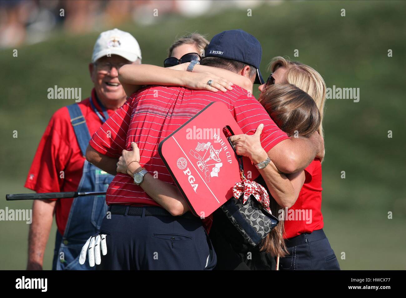 KENNY PERRY & Familie USA LOUISVILLE KENTUCKY USA 21. September 2008 Stockfoto