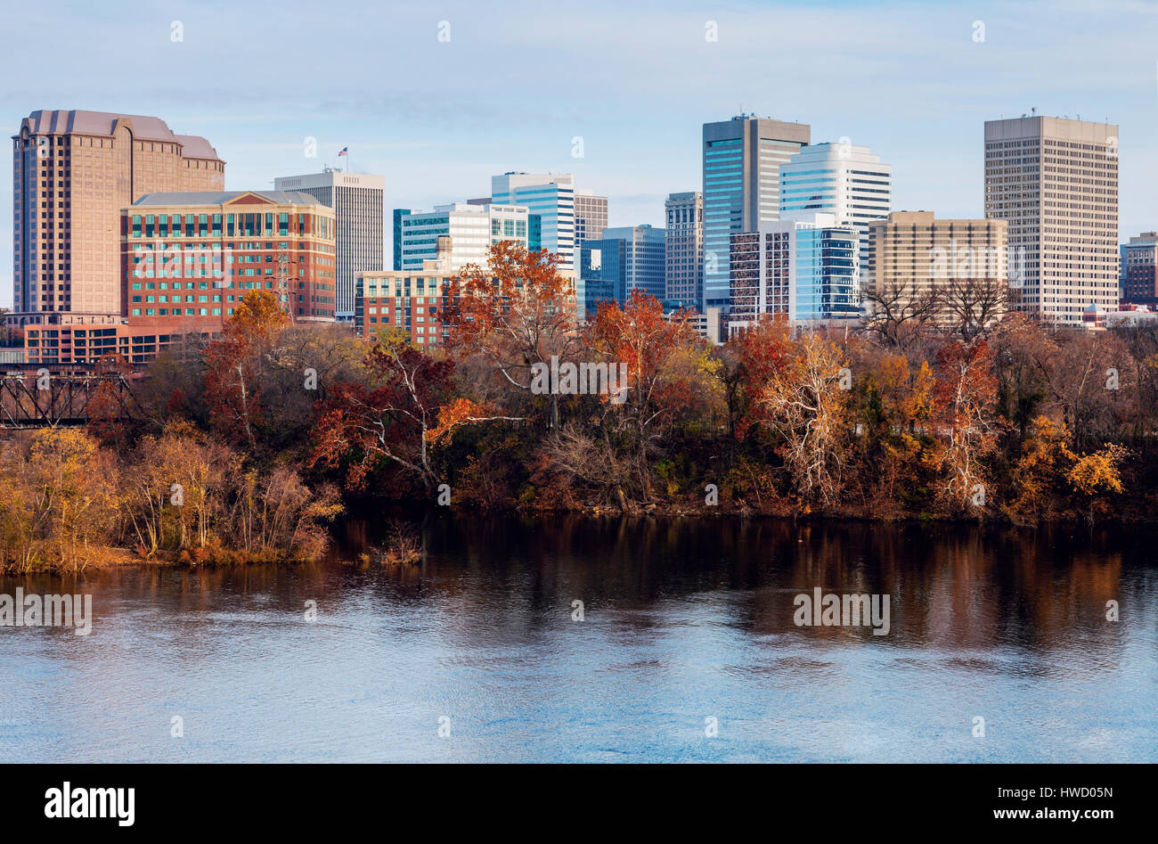Skyline von Richmond. Richmond, Virginia, USA. Stockfoto