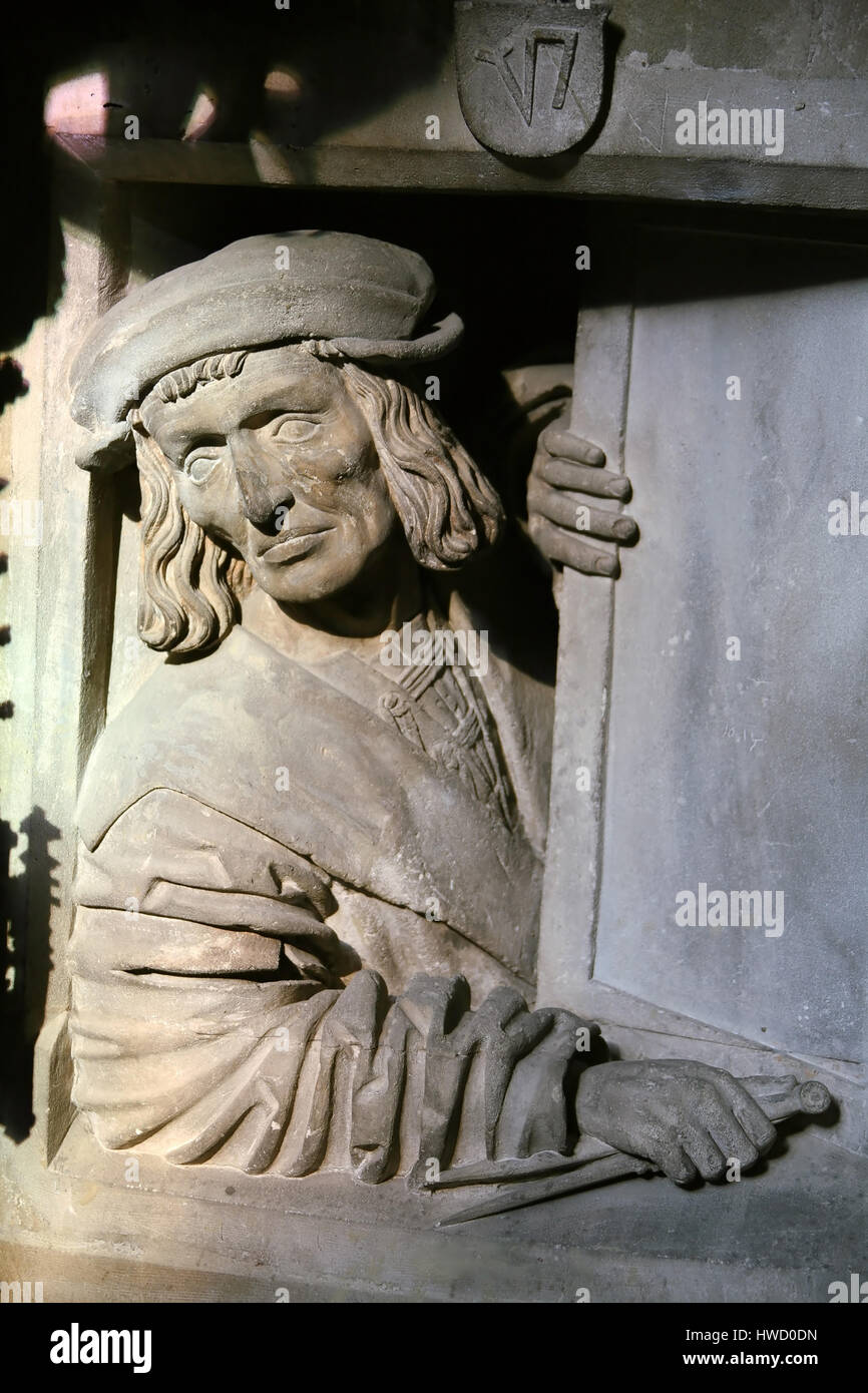 "Wien, Stephansdom, Fenstergucker Anton Pilgram [nur zur redaktionellen Verwendung! MODELL-RELEASE-NEIN! NUR POSITIVE TEXTE! (c) www.BilderBox.com, Erwin Wodicka Stockfoto