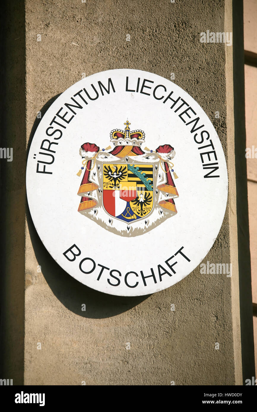 "Liechtenstein Message-Board [(C) www.BilderBox.com, Erwin Wodicka, Kolonist der Linie 3, A-4062 Methoden, Tel. + 43 676 5103678th verwendet nur gegen Gebühr, Stockfoto