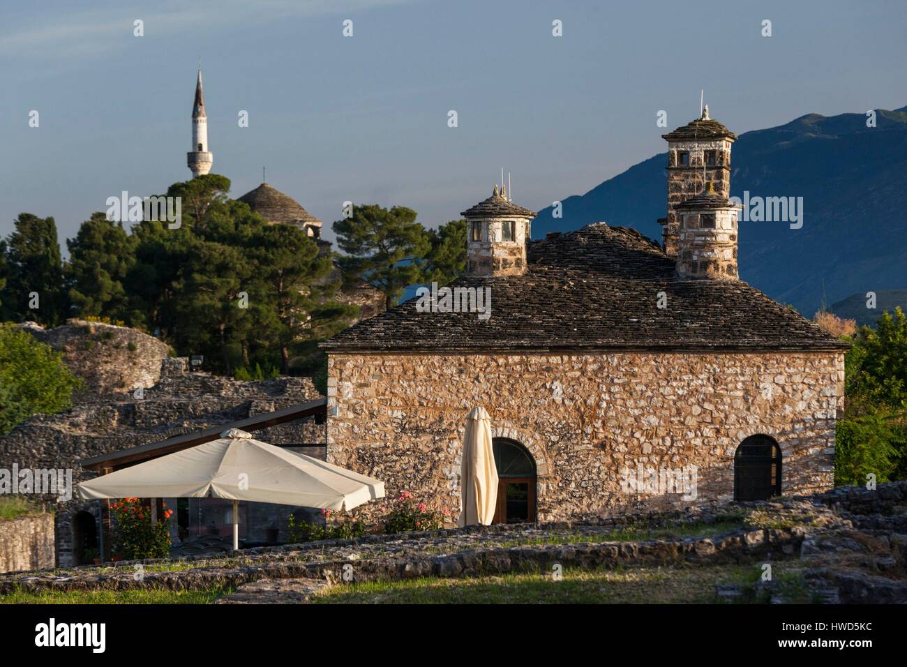Griechenland, Region Epirus, Ioannina, Its Kale innere Zitadelle, die Zitadelle-café Stockfoto