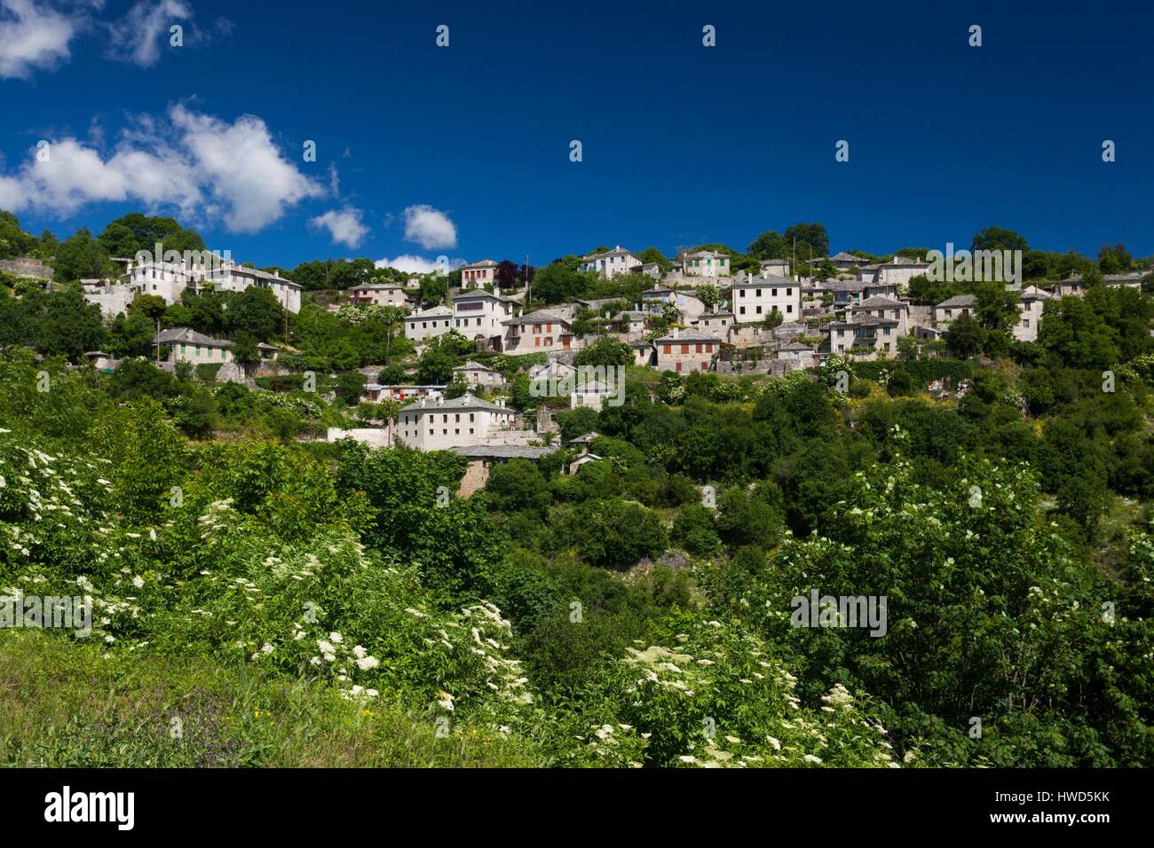 Griechenland, Region Epirus, Zagorohoria Bereich, Vikos-Schlucht, Dorf der Vitsa Stockfoto