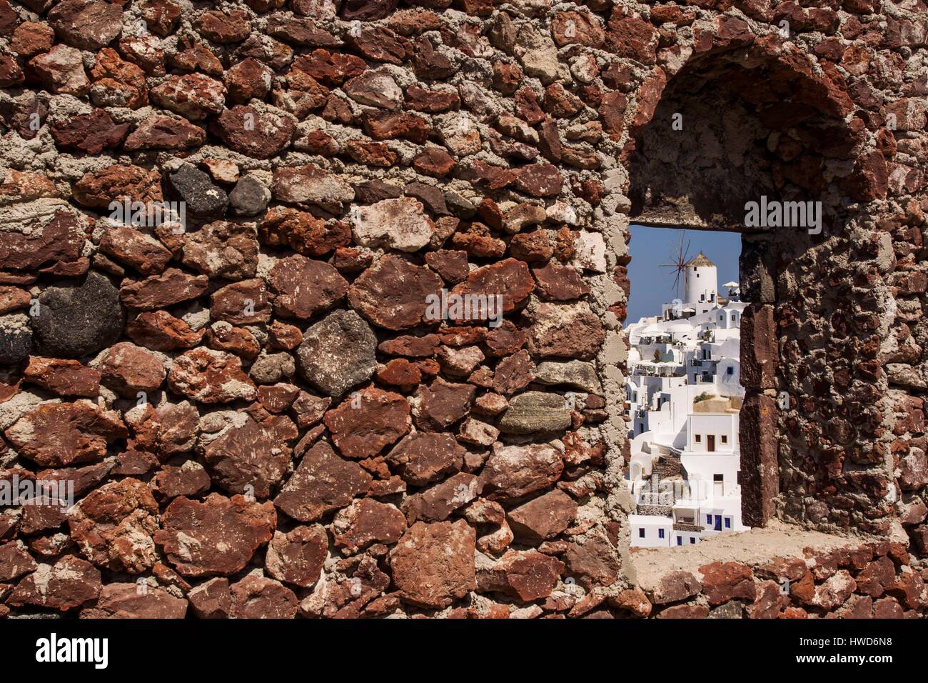 Griechenland, Kykladen, Santorini, Oia Stockfoto