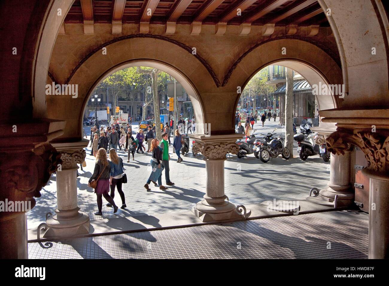 Spanien, Katalonien, Barcelona, Casa Marfà, nach Manuel Comas ich Thos Architekt, Passeig de Gracia Stockfoto