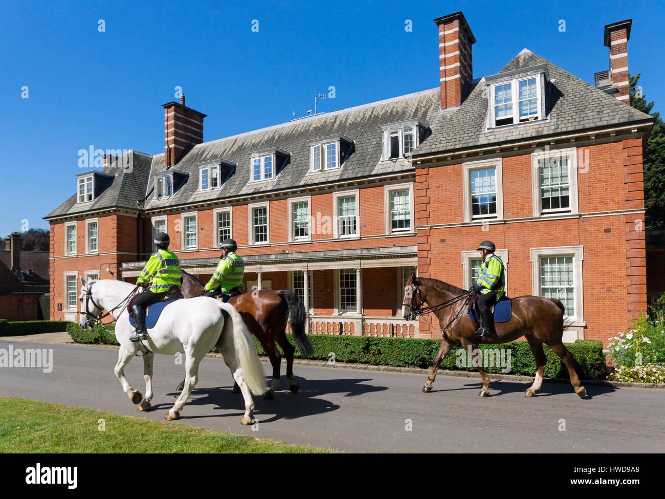 Vereinigtes Königreich, London, Hyde Park, Old Polizei House, montiert Polizei Stockfoto