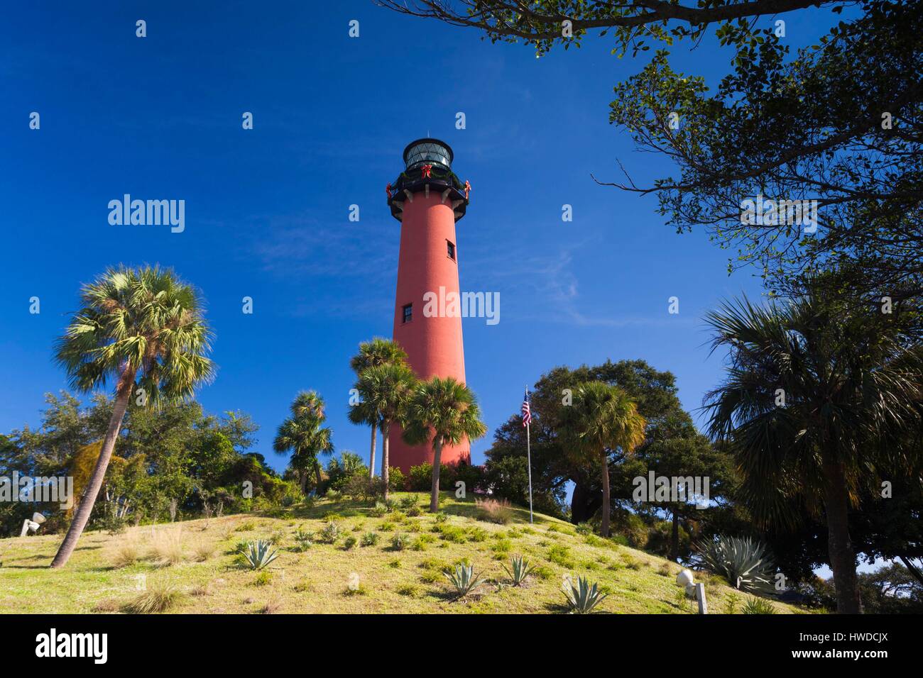 USA, Florida, Jupiter, Jupiter Inlet Leuchtturm Stockfoto