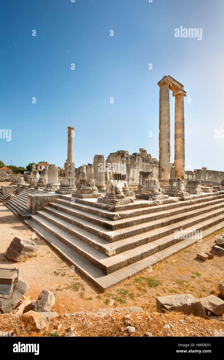 Türkei, Ägäis, Izmir, Aydin Provinz, Didim Didyma, seine berühmte Orakel des Apollon wurde von Homer erwähnt Stockfoto