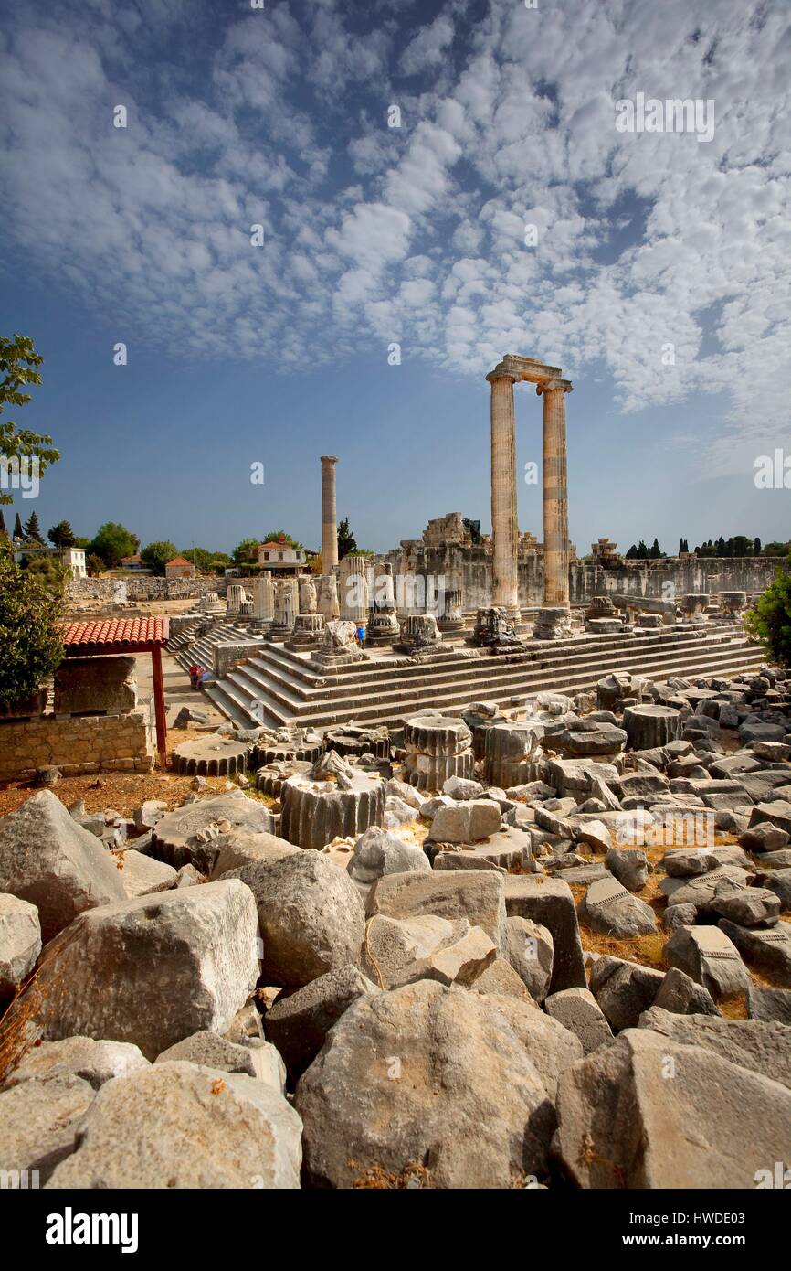 Türkei, Ägäis, Izmir, Aydin Provinz, Didim Didyma, seine berühmte Orakel des Apollon wurde von Homer erwähnt Stockfoto