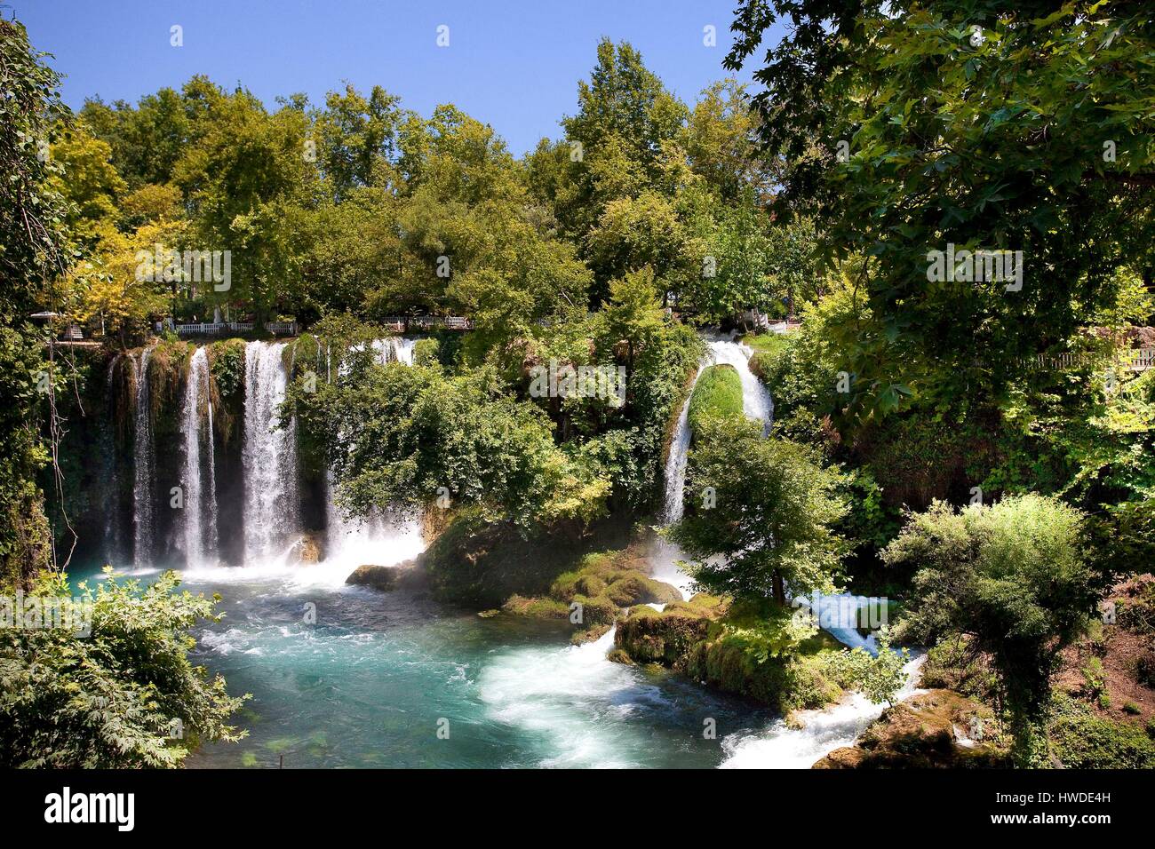 Türkei, Antalya, Mittelmeerregion Duden Wasserfälle Stockfoto