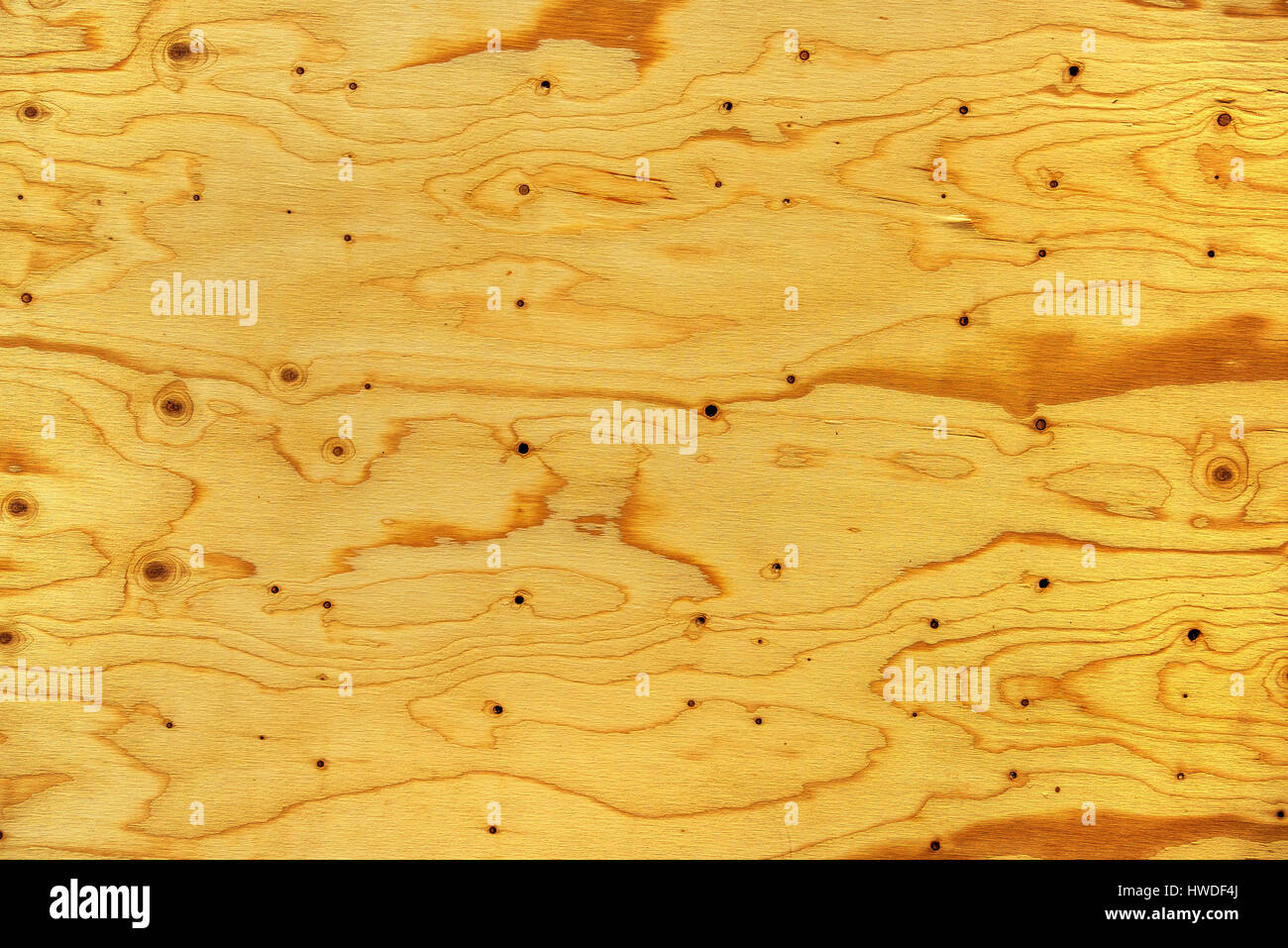 Sperrholz-Textur, Draufsicht auf Holzbrett als Hintergrund Stockfoto