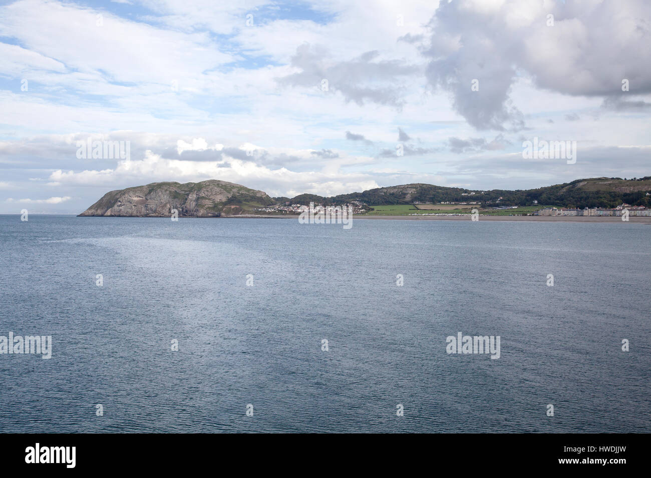 Llandudno North Bay und Little Orme Stockfoto