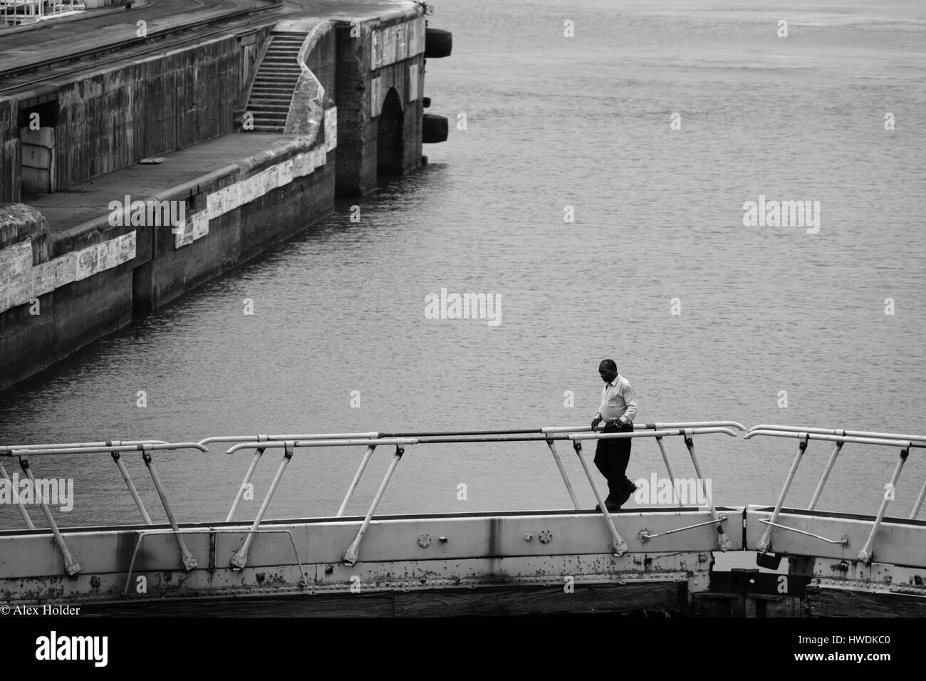 Panama Kanal Full-Transit auf einem Kreuzfahrtschiff Stockfoto