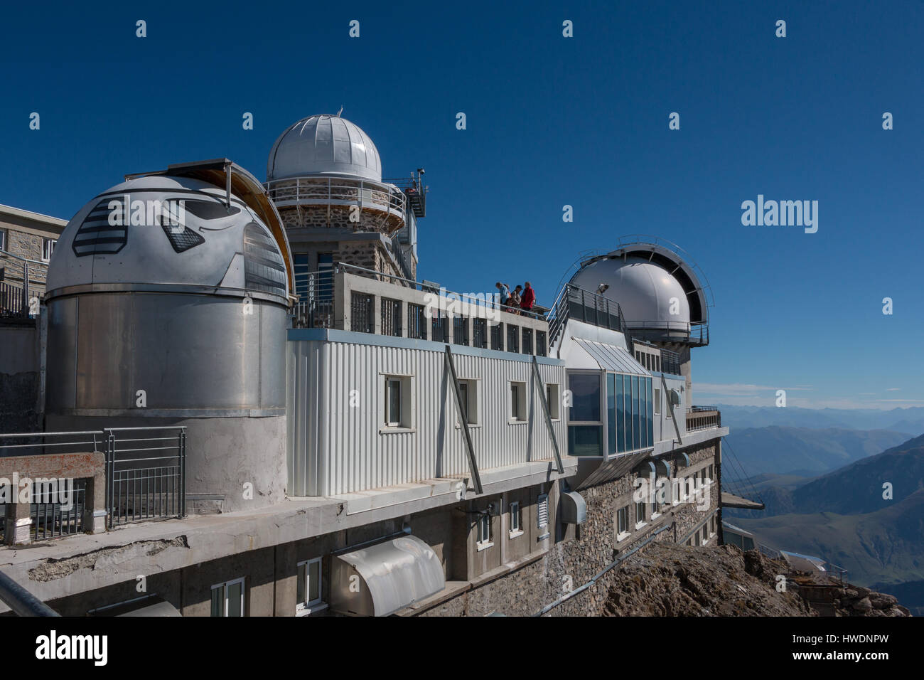 Der Pic du Midi-Sternwarte in den Pyrenäen, Frankreich Stockfoto