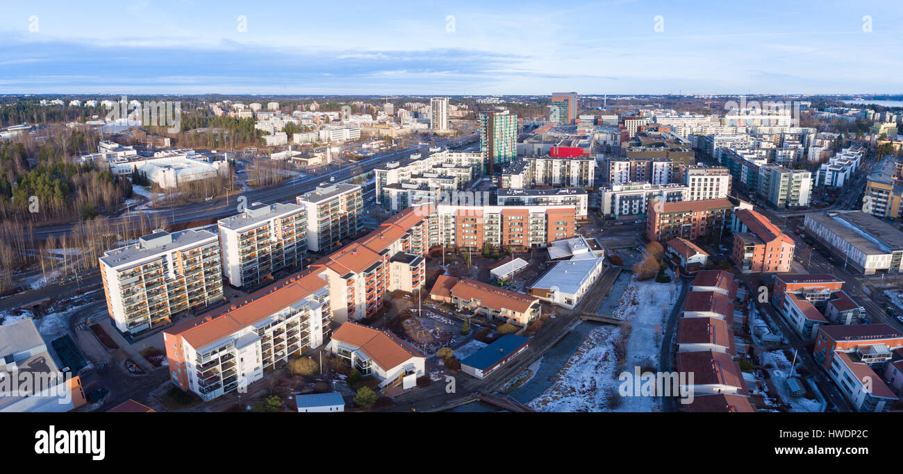 Luftbild aus Finnland Stockfoto