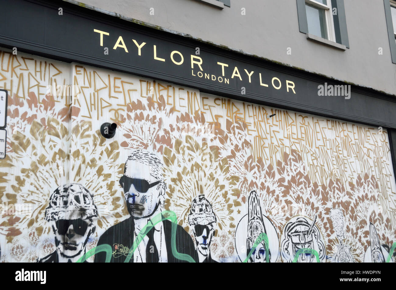 Taylor Taylor London Friseur in Portobello Road, Notting Hill, London, UK. Stockfoto