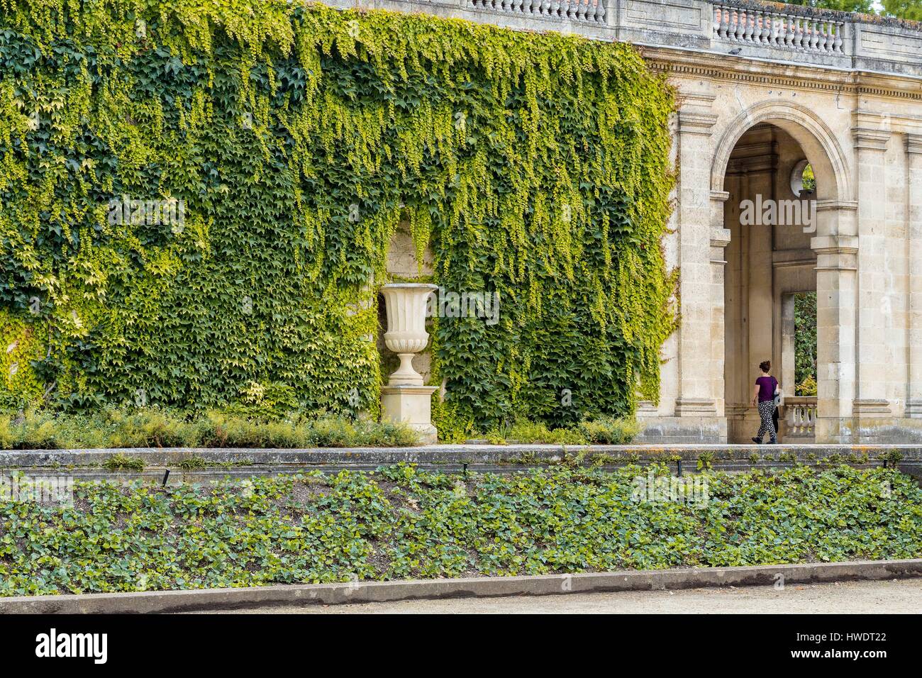 Frankreich, Gironde, Bordeaux, Bereich Weltkulturerbe der UNESCO, öffentlichen Garten aus dem 18. Jahrhundert, englische park Stockfoto