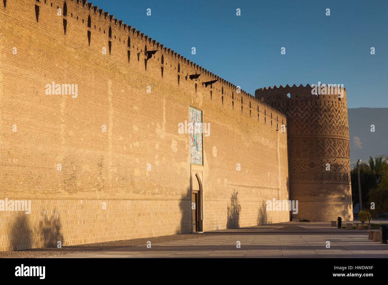 Iran, Zentraliran, Shiraz, Arg-e Karim Khan Zitadelle Festung Stockfoto