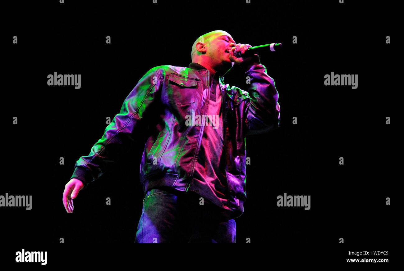 BARCELONA - 25 Mai: Die Rap-Sänger des Wu-Tang Clan, American East Coast hip Hop Gruppe, führt bei Heineken Primavera Sound Festival 2013 am 25 Mai 2 Stockfoto