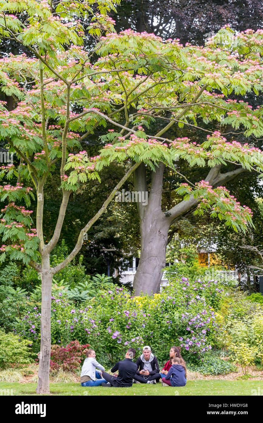 Frankreich, Seine Maritime, Le Havre, square Saint-Roch, öffentlichen Park von zwei Hektar im Jahr 1868 eröffnet Stockfoto