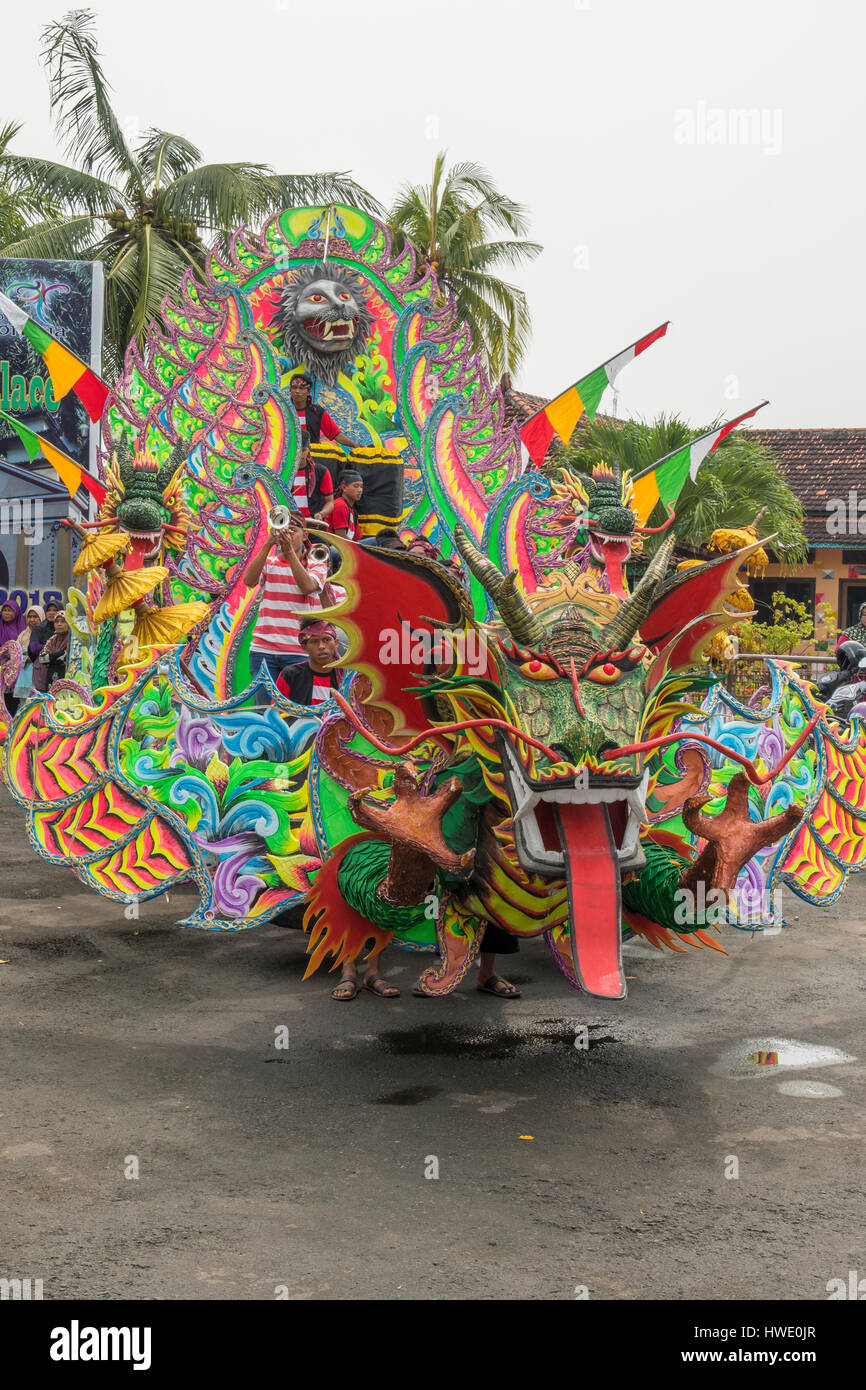 Willkommen Sie, Drachen, Sumenep, Madura, Indonesien Stockfoto