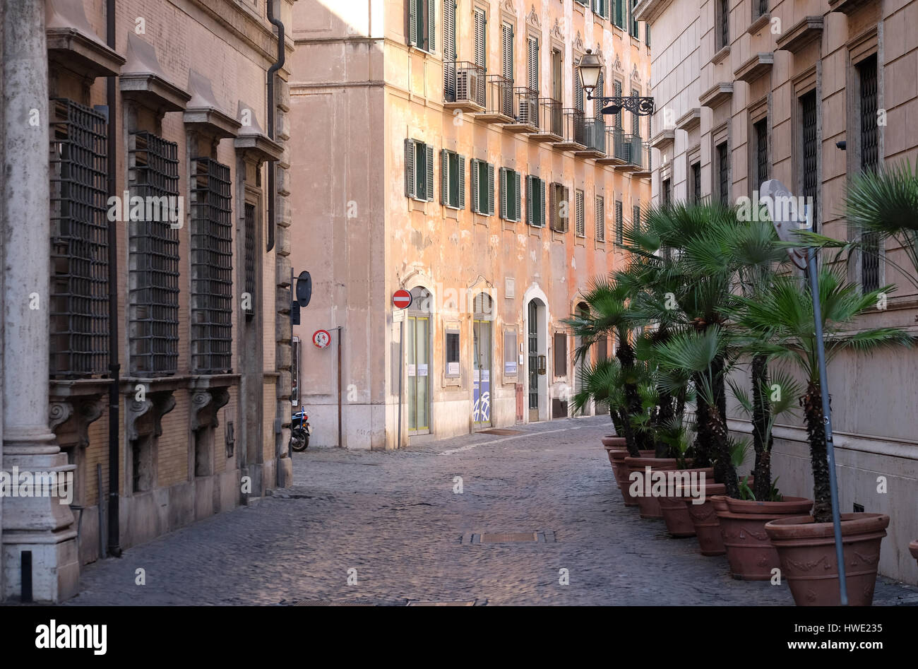 Straße im Zentrum von Rom, Italien am 3. September 2016. Stockfoto