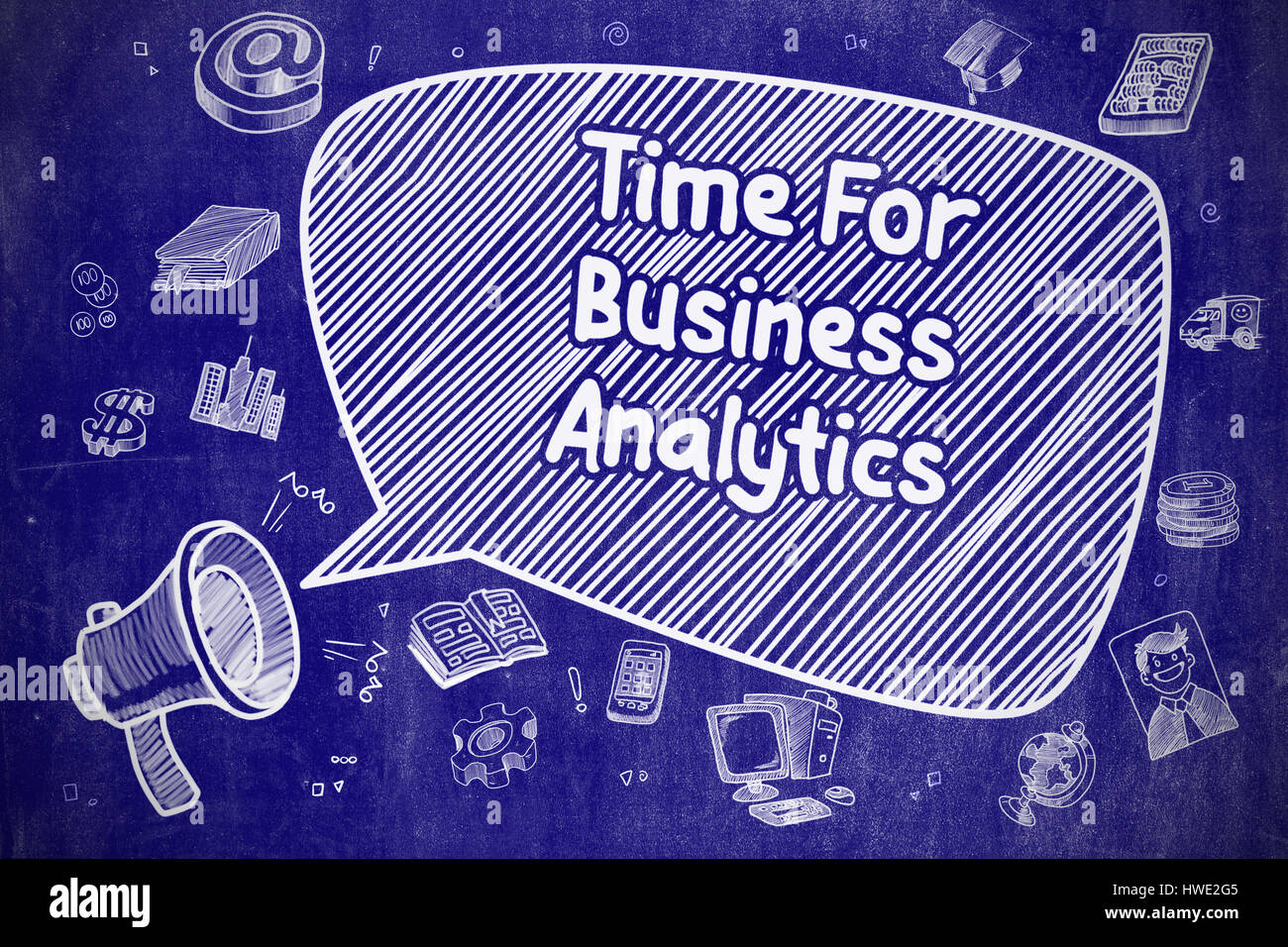 Zeit für Business Analytics - Business-Konzept. Stockfoto