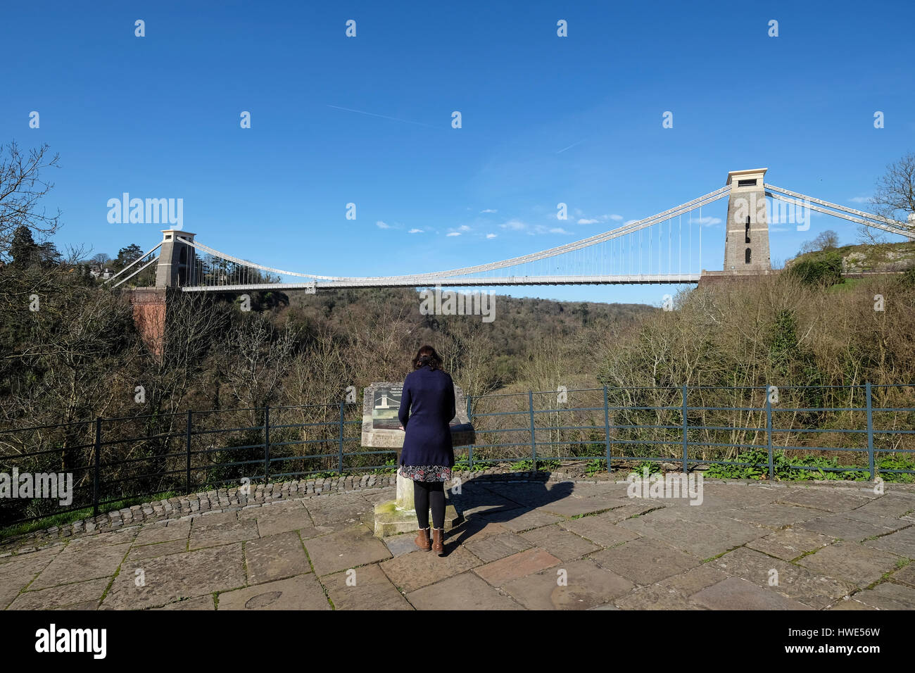 Clifton Suspension Bridge in Bristol Stockfoto