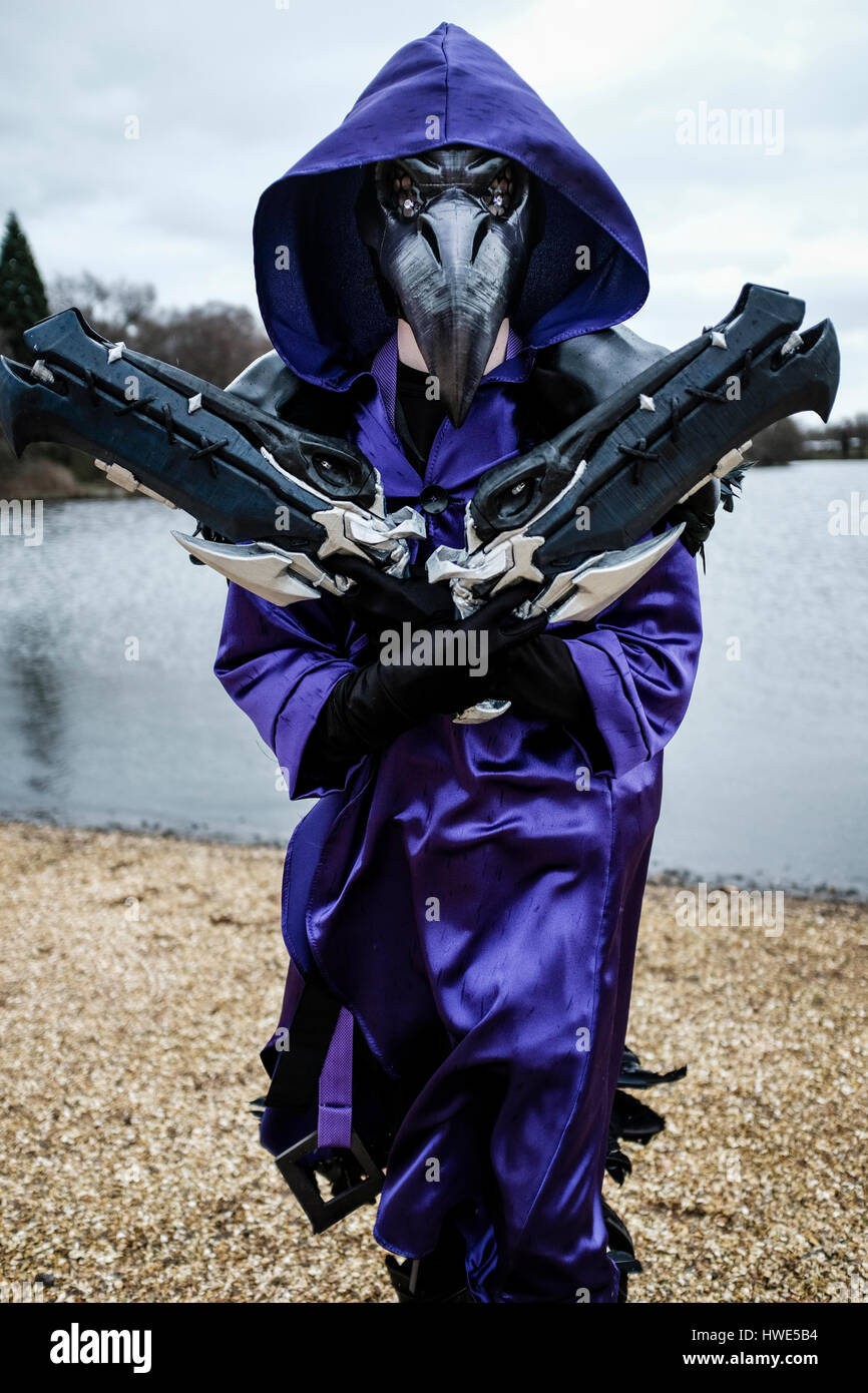 Fantasy-Charakter, die Teilnahme an MCM Comic Con, Birmingham, UK 2017 Stockfoto