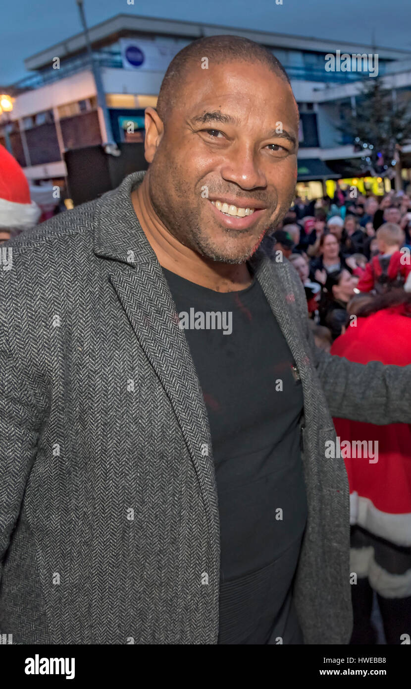 John Barnes. Ehemalige FC Liverpool-Spieler. Stockfoto