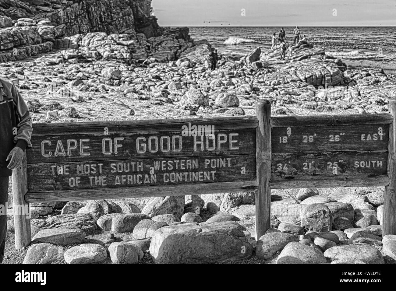 Bewegungsunschärfe in Südafrika Küste Kap der guten Hoffnung und Naturpark reserve Stockfoto