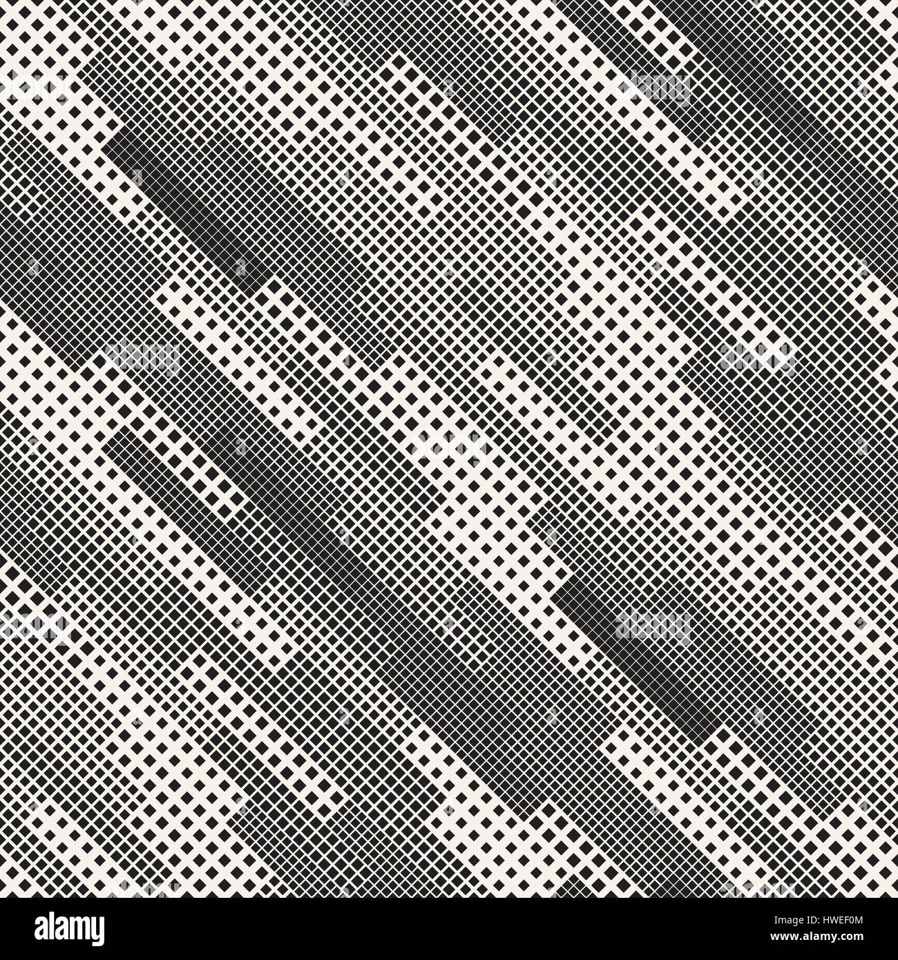 Endlosen abstrakten Hintergrund mit zufälliger Größe Quadrate. Vector Seamless Pattern. Stock Vektor