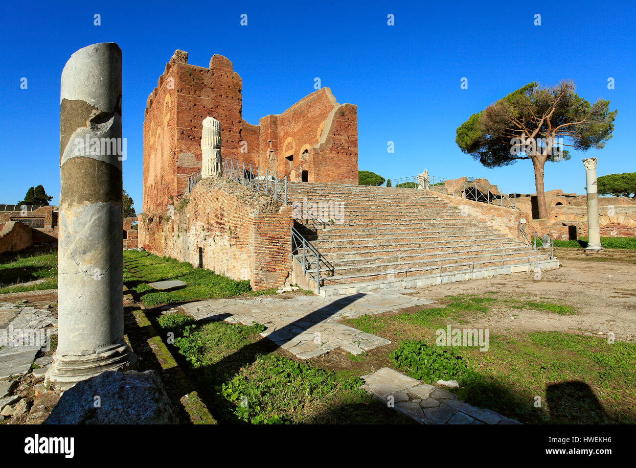 Italien Lazio Rom Ostia Antica - Kapitol Stockfoto