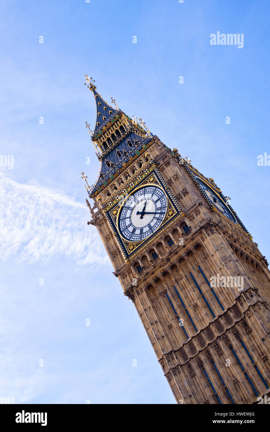 Big Ben, die Häuser des Parlaments, Westminster, London. UK Stockfoto