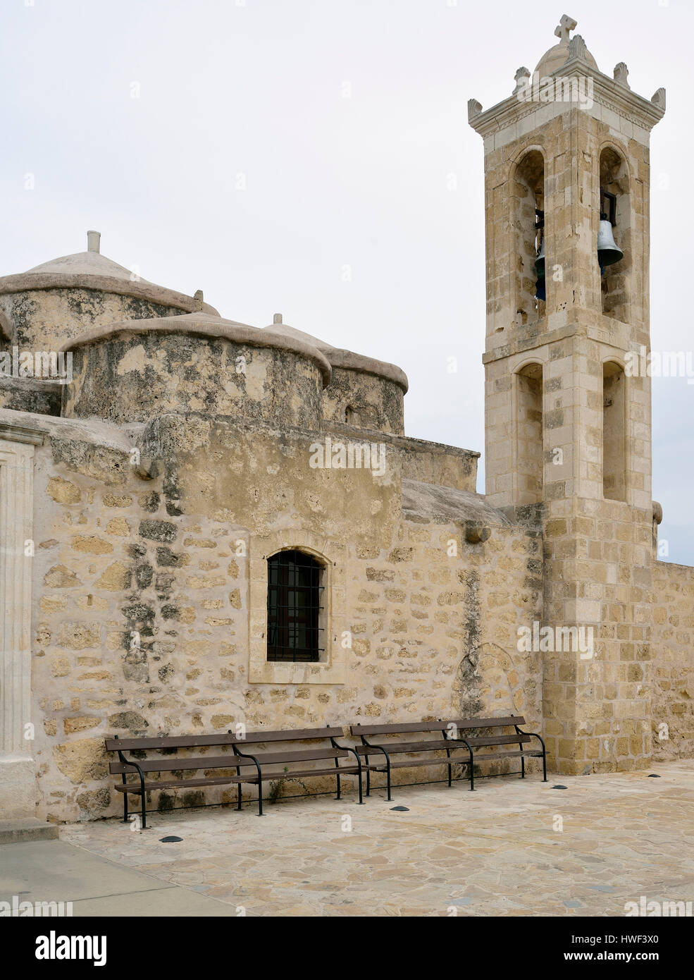 9. Jahrhundert Agia Paraskevi byzantinische Kirche, Geroskipou Square Geroskipou, Paphos, Zypern Stockfoto