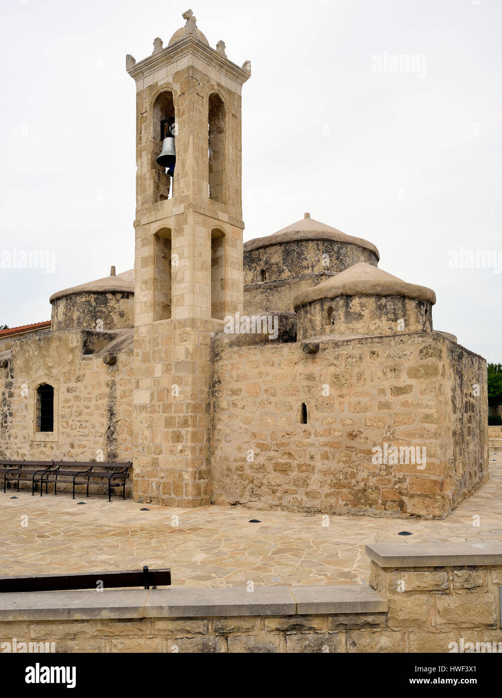 9. Jahrhundert Agia Paraskevi byzantinische Kirche, Geroskipou Square Geroskipou, Paphos, Zypern Stockfoto